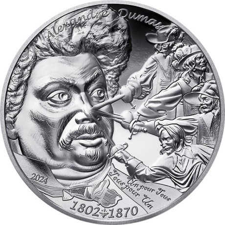 Alexandre Dumas - 1 oz - Silber Sammlermünze