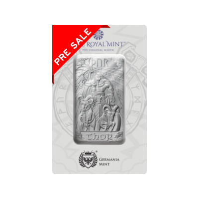 Nordische Götter - Thor - 10 oz - Silber-Anlagebarren (Lieferung 1.7.2025)