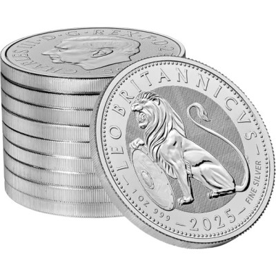 Britischer Löwe (2025) - 1 Oz - Silber Anlagemünze