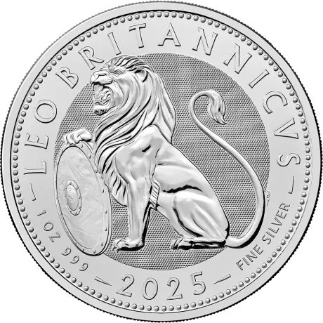 Britischer Löwe (2025) - 1 Oz - Silber Anlagemünze