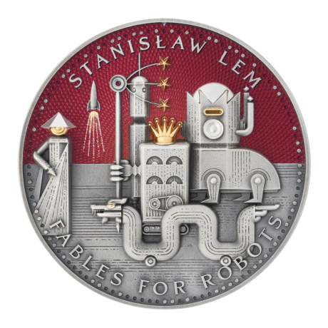 Stanislaw Lem - Fables for Robots - 2 Oz - Silber Sammlermünze