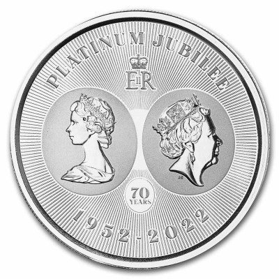 Queen Elizabeth II. Platinum Jubilee  (2026) - 1 oz - Silber Sammlermünze