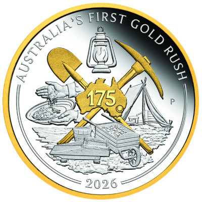 Australia´s First Gold Rush - 1 oz - Silber Sammlermünze