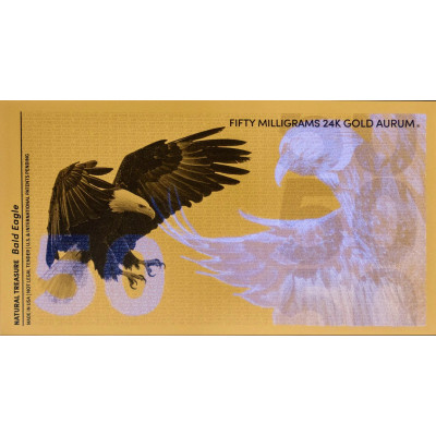 Weißkopfseeadler Aurum - 24k Gold Bill (50mg)