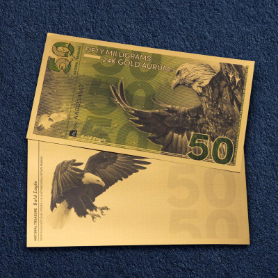 Weißkopfseeadler Aurum - 24k Gold Bill (50mg)