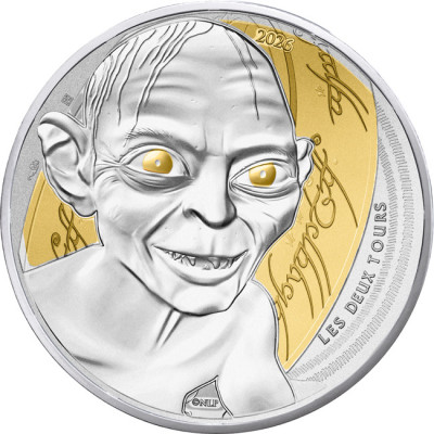 Der Herr der Ringe – Gollum – (2026) – silberne, kolorierte Sammlermünze