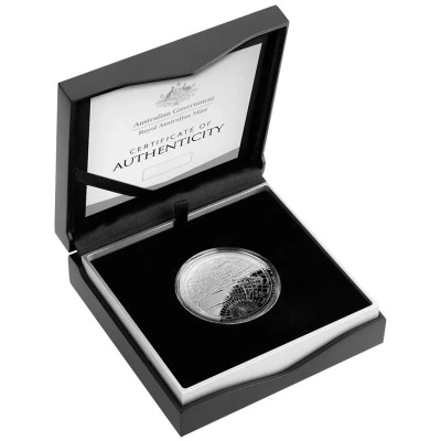 1626 Neue Weltkarte – 1 oz – Silber Proof-Sammlermünze