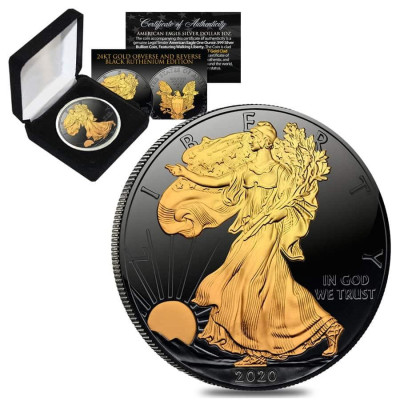 Gilded Silver Eagle (2020) – 1 Unze – Silber-Sammlermünze